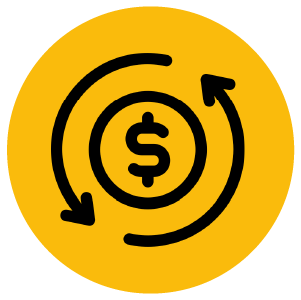Icon representing transparent upfront local pricing